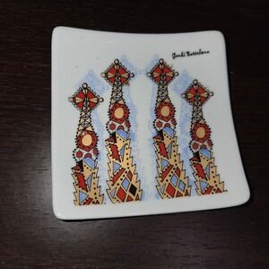 Gaudi Barcelona Anna‎ Paz Small Decorative Plate Trinket Dish Spain Souvenir